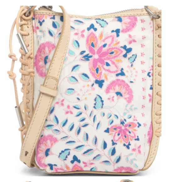 Lucky Brand Lika Leather Crossbody in Stucco Multi - Picture 2 of 7